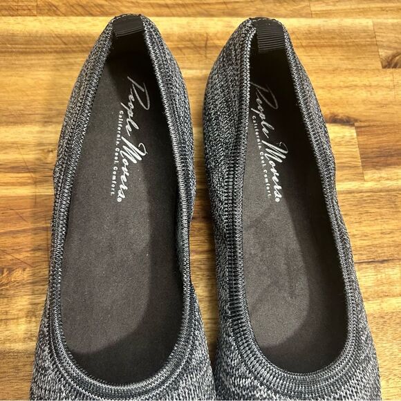 People Movers Women's Velocity Knit Grey Ballet Flats SIZE 7.5 - Picture 4 of 13